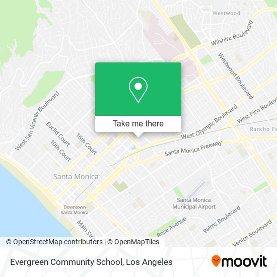 Evergreen Community School map