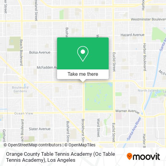 Mapa de Orange County Table Tennis Academy (Oc Table Tennis Academy)