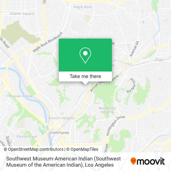 Mapa de Southwest Museum-American Indian (Southwest Museum of the American Indian)