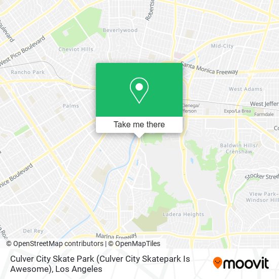 Mapa de Culver City Skate Park (Culver City Skatepark Is Awesome)