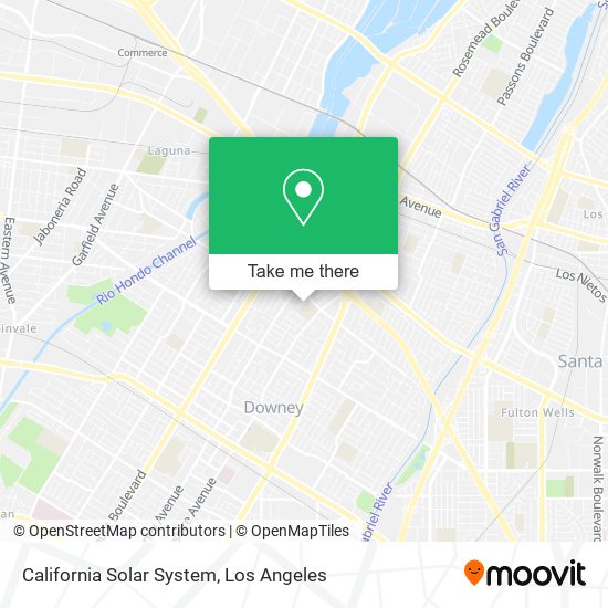 California Solar System map