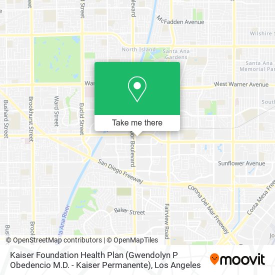 Mapa de Kaiser Foundation Health Plan (Gwendolyn P Obedencio M.D. - Kaiser Permanente)