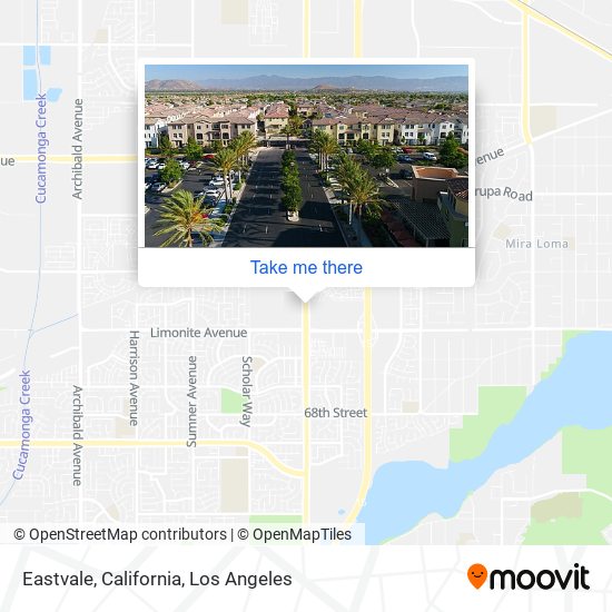 Eastvale, California map