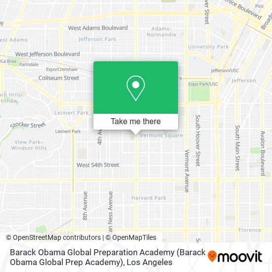 Barack Obama Global Preparation Academy map