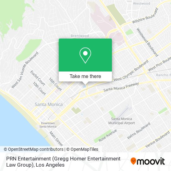 Mapa de PRN Entertainment (Gregg Homer Entertainment Law Group)
