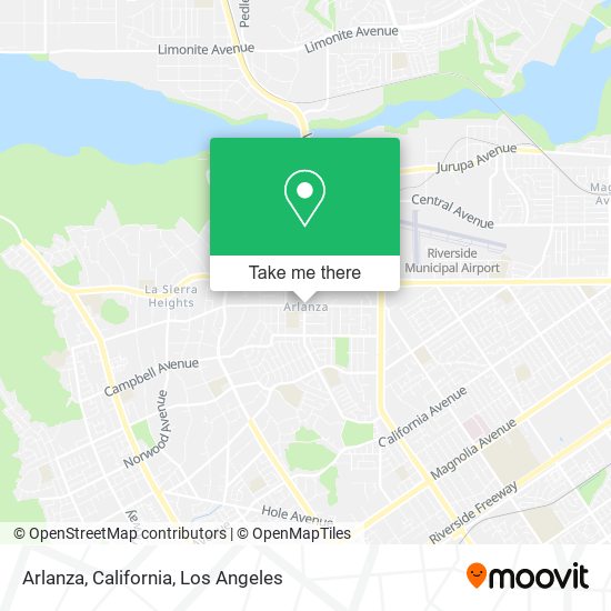 Arlanza, California map