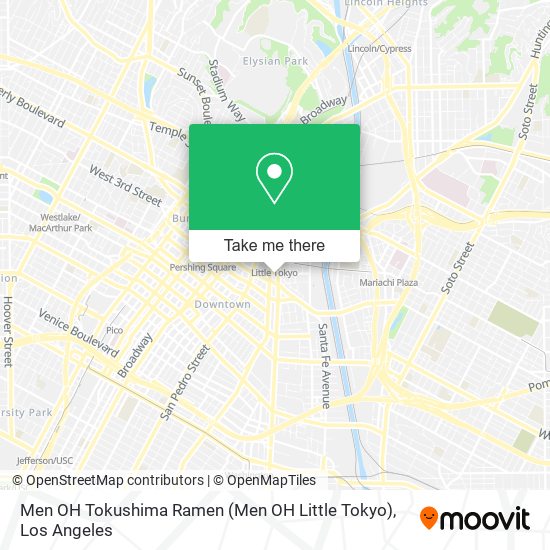Men OH Tokushima Ramen (Men OH Little Tokyo) map