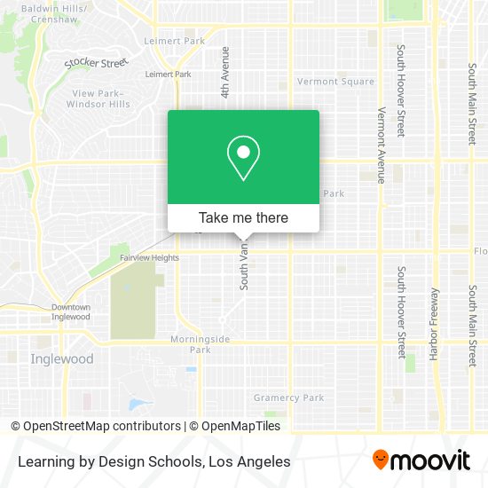 Learning by Design Schools map