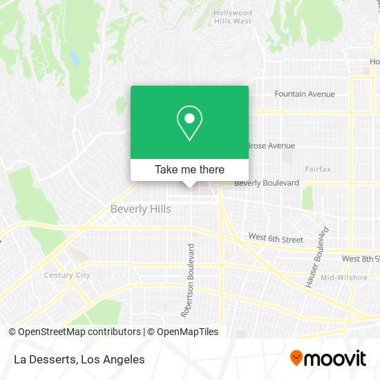 La Desserts map