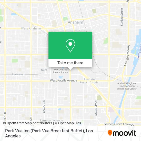 Park Vue Inn (Park Vue Breakfast Buffet) map