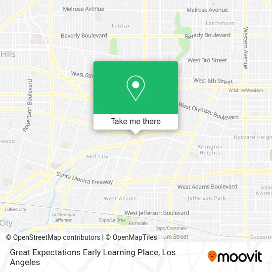 Great Expectations Early Learning Place map