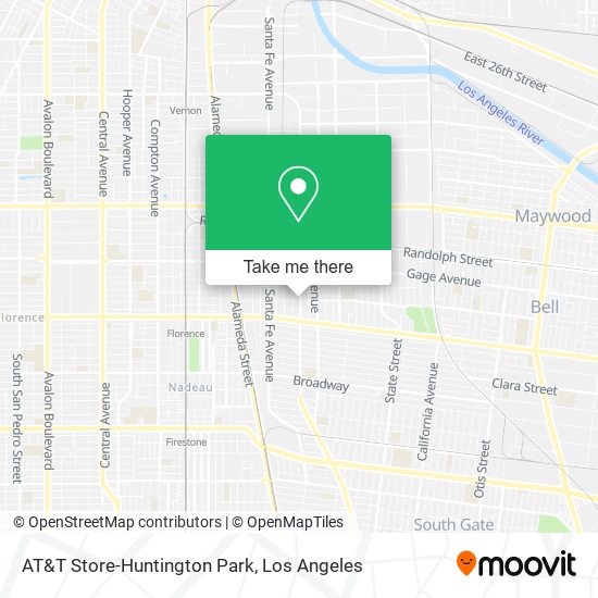 Mapa de AT&T Store-Huntington Park