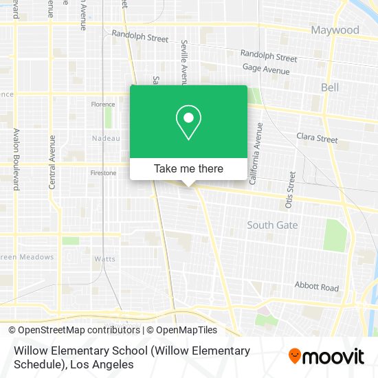 Mapa de Willow Elementary School (Willow Elementary Schedule)
