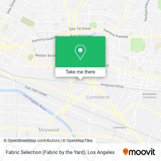 Mapa de Fabric Selection (Fabric by the Yard)