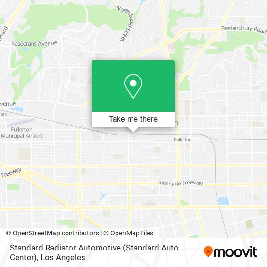 Mapa de Standard Radiator Automotive (Standard Auto Center)
