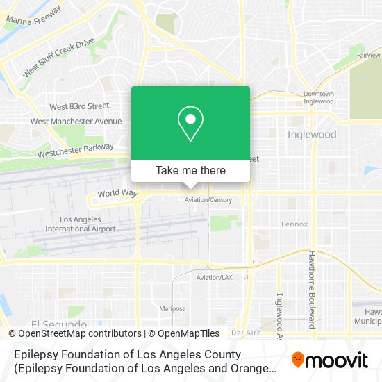 Mapa de Epilepsy Foundation of Los Angeles County (Epilepsy Foundation of Los Angeles and Orange Counties)