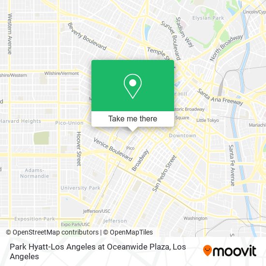 Park Hyatt-Los Angeles at Oceanwide Plaza map