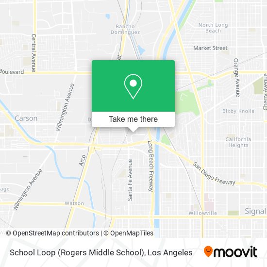 Mapa de School Loop (Rogers Middle School)
