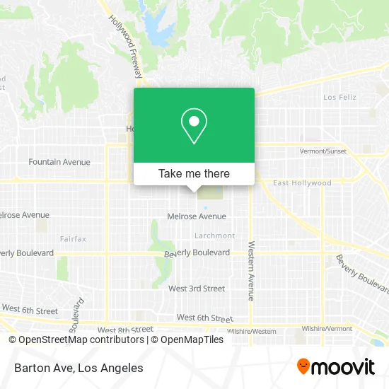 Barton Ave map