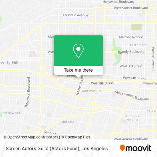 Screen Actors Guild (Actors Fund) map