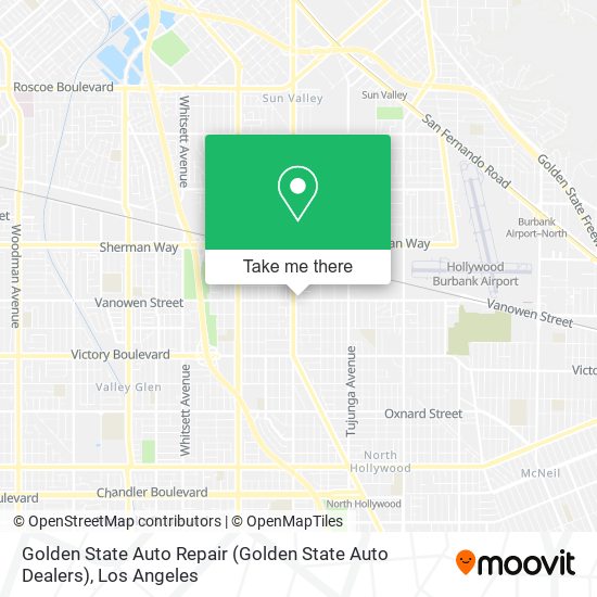 Mapa de Golden State Auto Repair