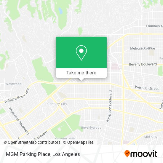 Mapa de MGM Parking Place
