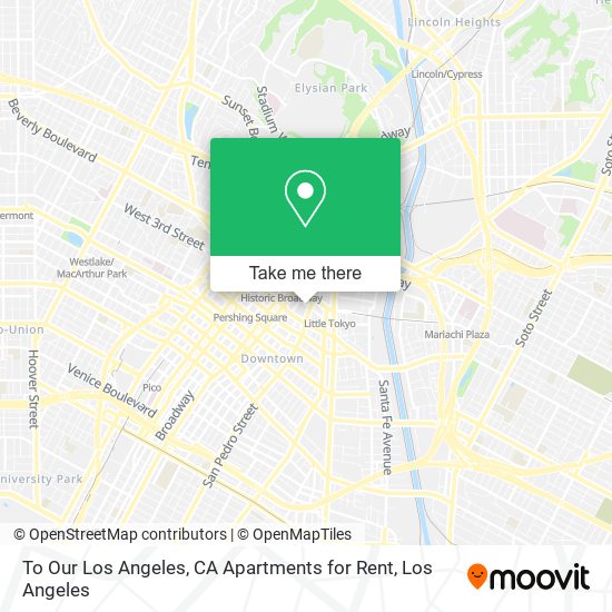 Mapa de To Our Los Angeles, CA Apartments for Rent