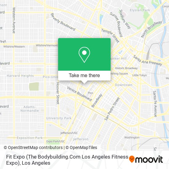 Mapa de Fit Expo (The Bodybuilding.Com Los Angeles Fitness Expo)