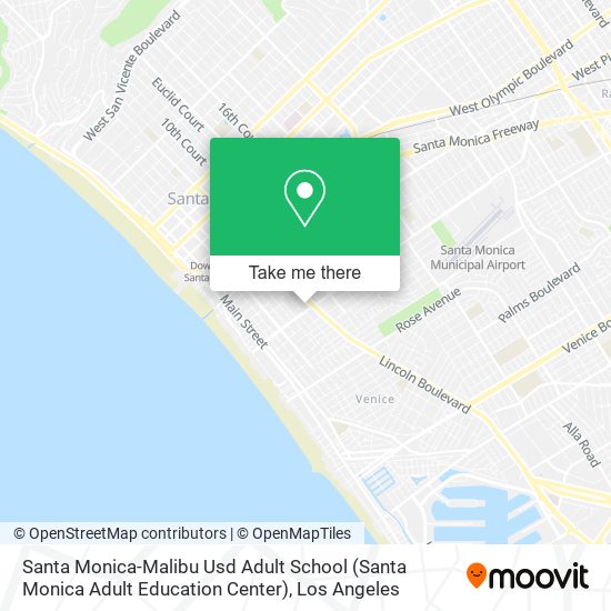 Santa Monica-Malibu Usd Adult School (Santa Monica Adult Education Center) map
