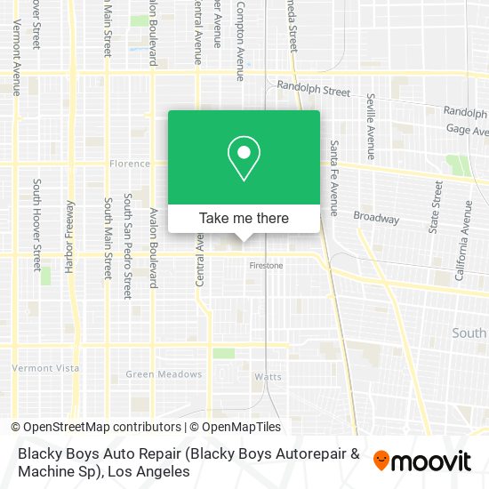 Mapa de Blacky Boys Auto Repair (Blacky Boys Autorepair & Machine Sp)