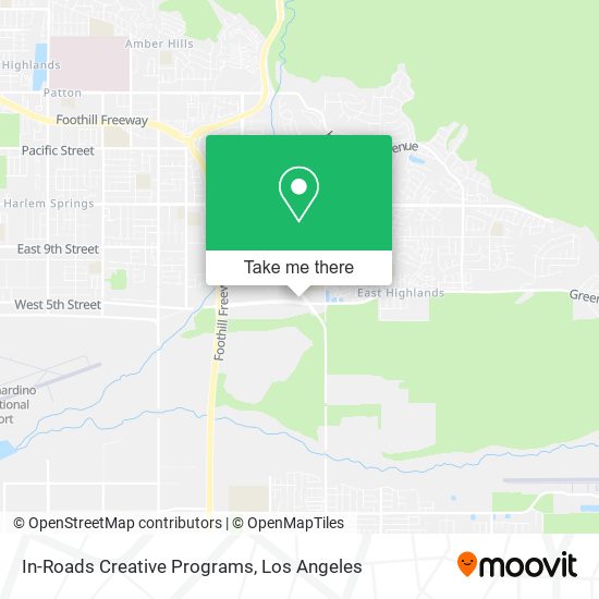 In-Roads Creative Programs map