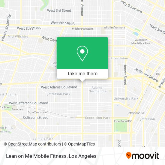 Mapa de Lean on Me Mobile Fitness