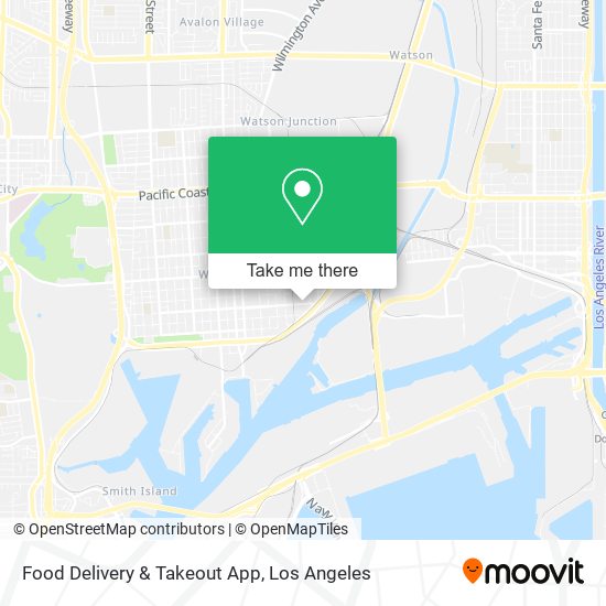 Mapa de Food Delivery & Takeout App