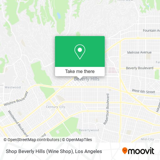 Mapa de Shop Beverly Hills (Wine Shop)