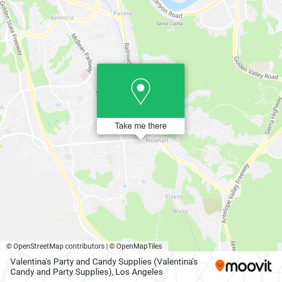 Valentina's Party and Candy Supplies map