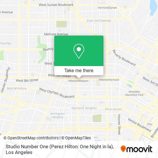 Mapa de Studio Number One (Perez Hilton: One Night in la)