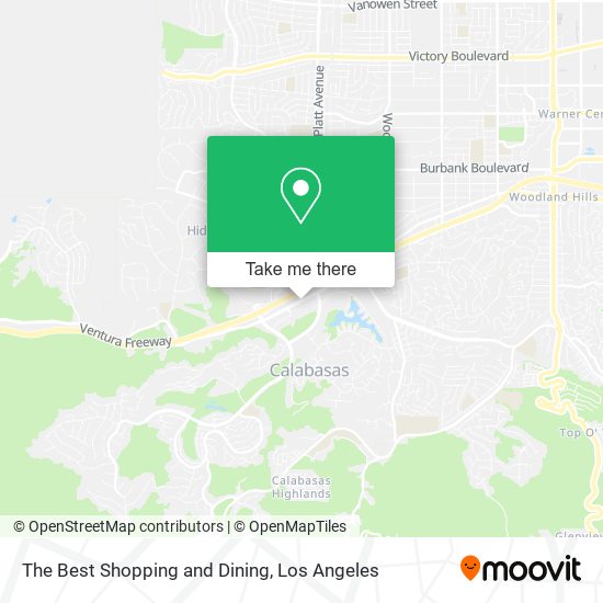 Mapa de The Best Shopping and Dining