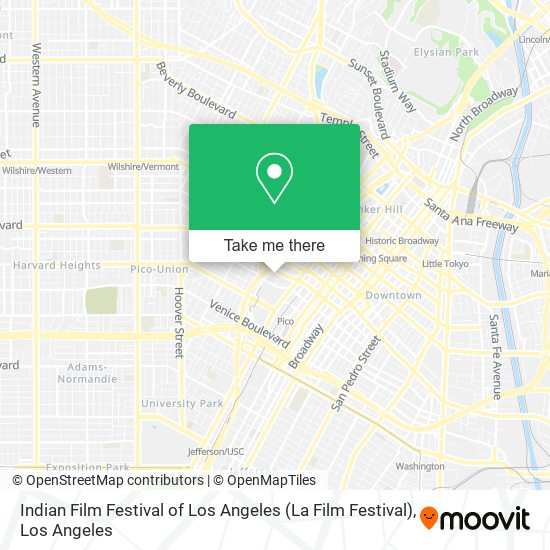 Mapa de Indian Film Festival of Los Angeles (La Film Festival)