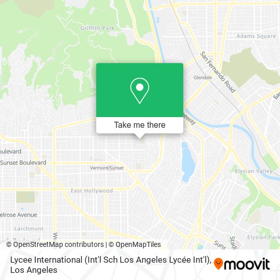 Mapa de Lycee International (Int'l Sch Los Angeles Lycée Int'l)