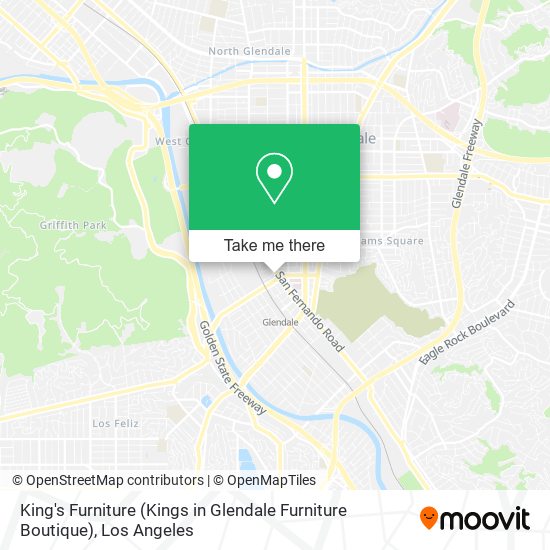 King's Furniture (Kings in Glendale Furniture Boutique) map