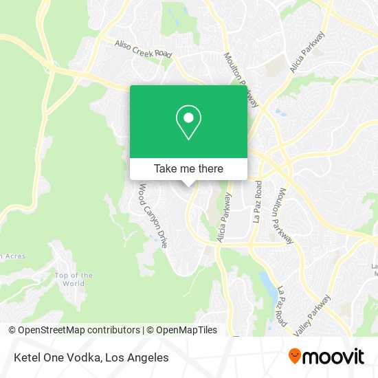 Mapa de Ketel One Vodka