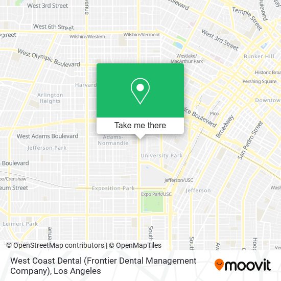 West Coast Dental (Frontier Dental Management Company) map