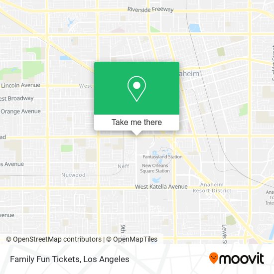 Family Fun Tickets map
