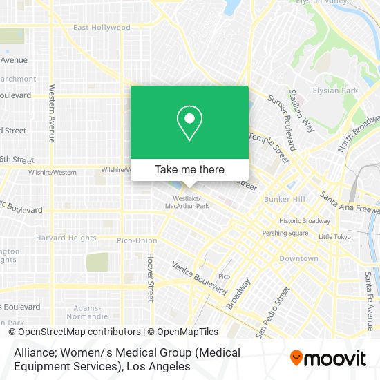 Mapa de Alliance; Women / 's Medical Group (Medical Equipment Services)