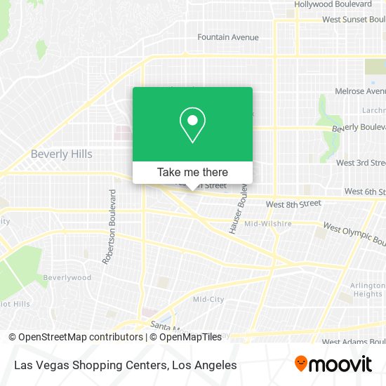 Mapa de Las Vegas Shopping Centers