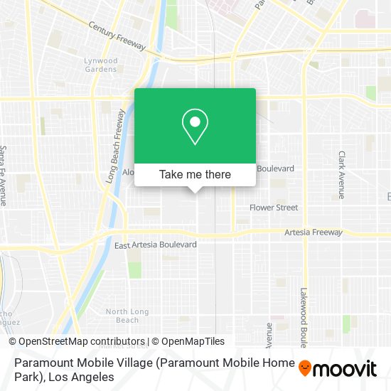 Mapa de Paramount Mobile Village (Paramount Mobile Home Park)