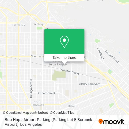 Bob Hope Airport Parking (Parking Lot E Burbank Airport) map