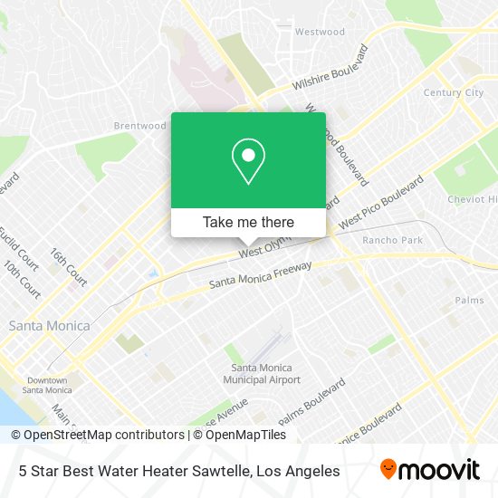 Mapa de 5 Star Best Water Heater Sawtelle