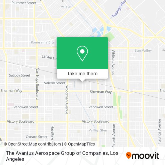 The Avantus Aerospace Group of Companies map