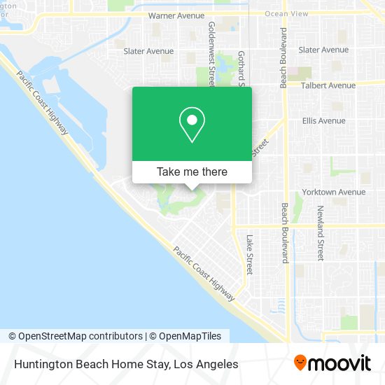 Mapa de Huntington Beach Home Stay